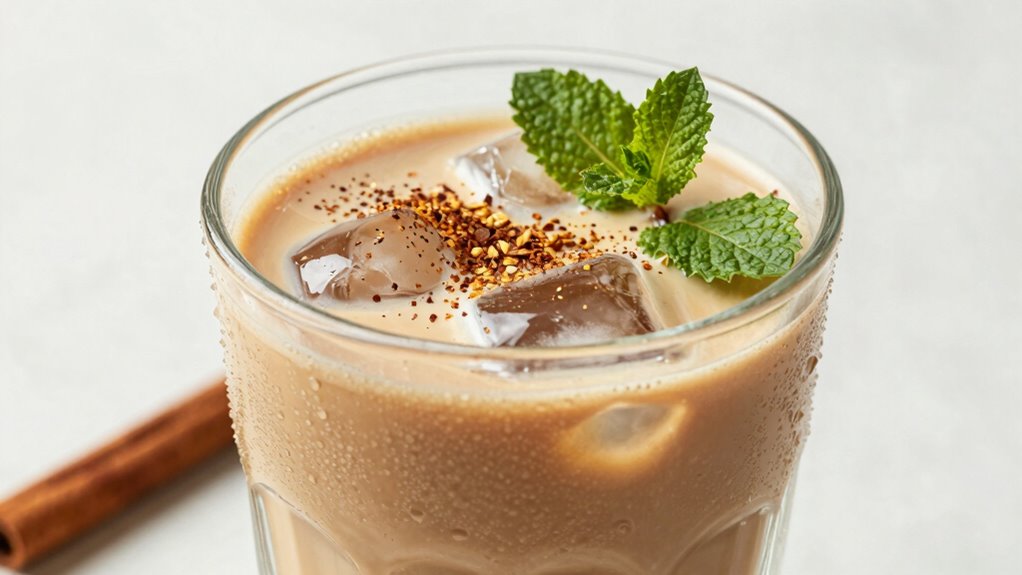 spiced cardamom iced latte