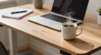 standing desk coffee routine