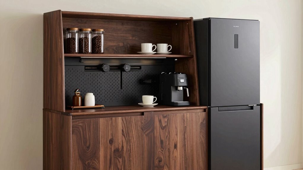 stylish organized coffee station