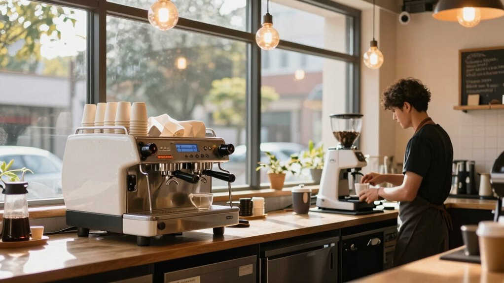 sustainable efficient coffee shop