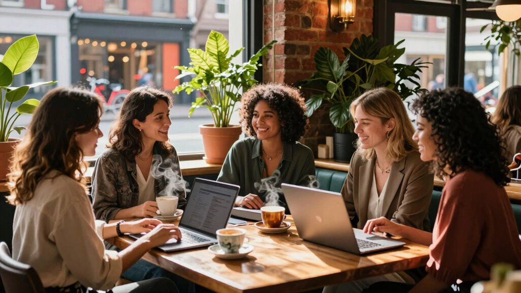 women s cafes and history