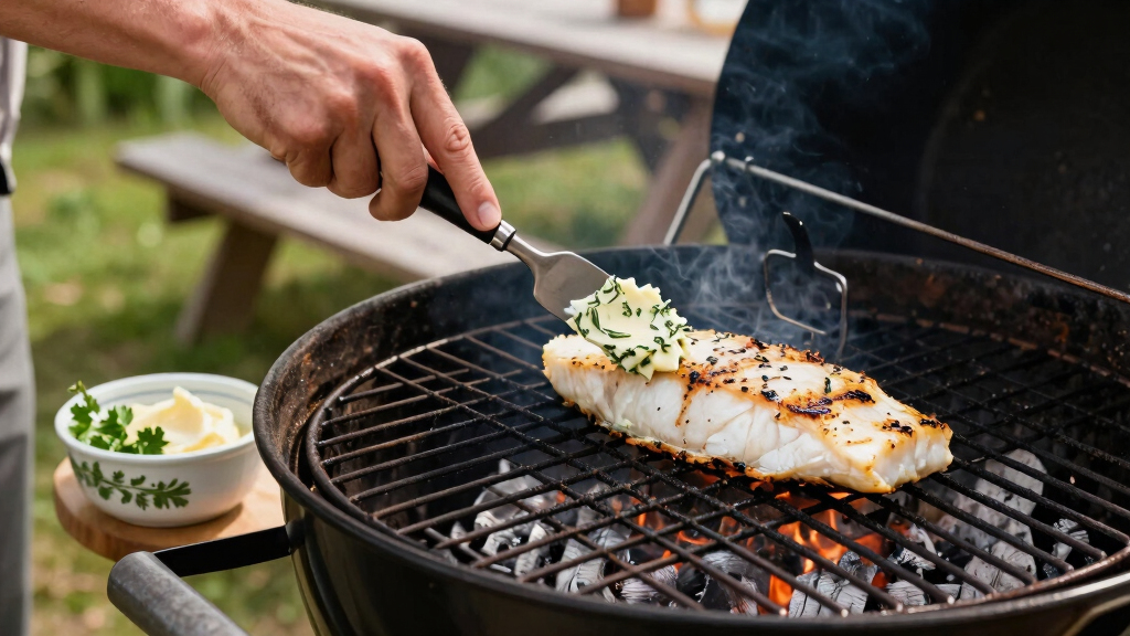 Easy Grilled Cod with Herb Butter
