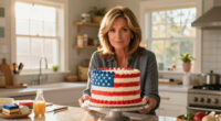 Martha Stewart Serves Huge American Flag Cake with 250 Pieces for Founding Father-Themed Party