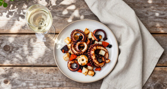 Calamari Grigliati Con Panzanella