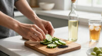 Cucumber Salad With Sesame And Rice Vinegar