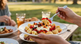 Gnocchi Estivi Con Mozzarella, Peperoni E Pancetta