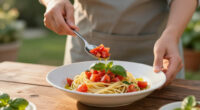 The Best Way To Use Summer Tomatoes Is This No-Cook Pasta Sauce