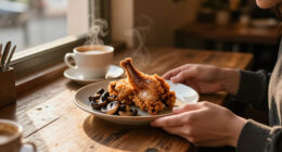 Coniglio Fritto Con Funghi