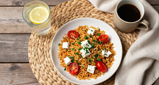 Crispy Rice Salad With Feta