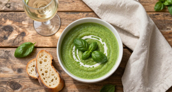 Gazpacho Mediterraneo Al Basilico E Pane Raffermo