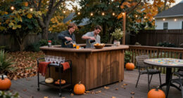 Wayfair's Selling A Cozy Outdoor Bar That's Perfect For Game Nights This Fall